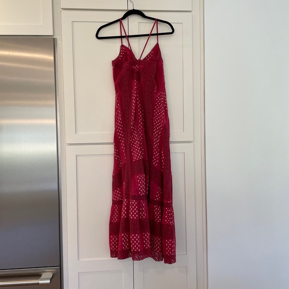❤️Love Shack Fancy Red Dress sz2❤️ - Picture 6 of 9